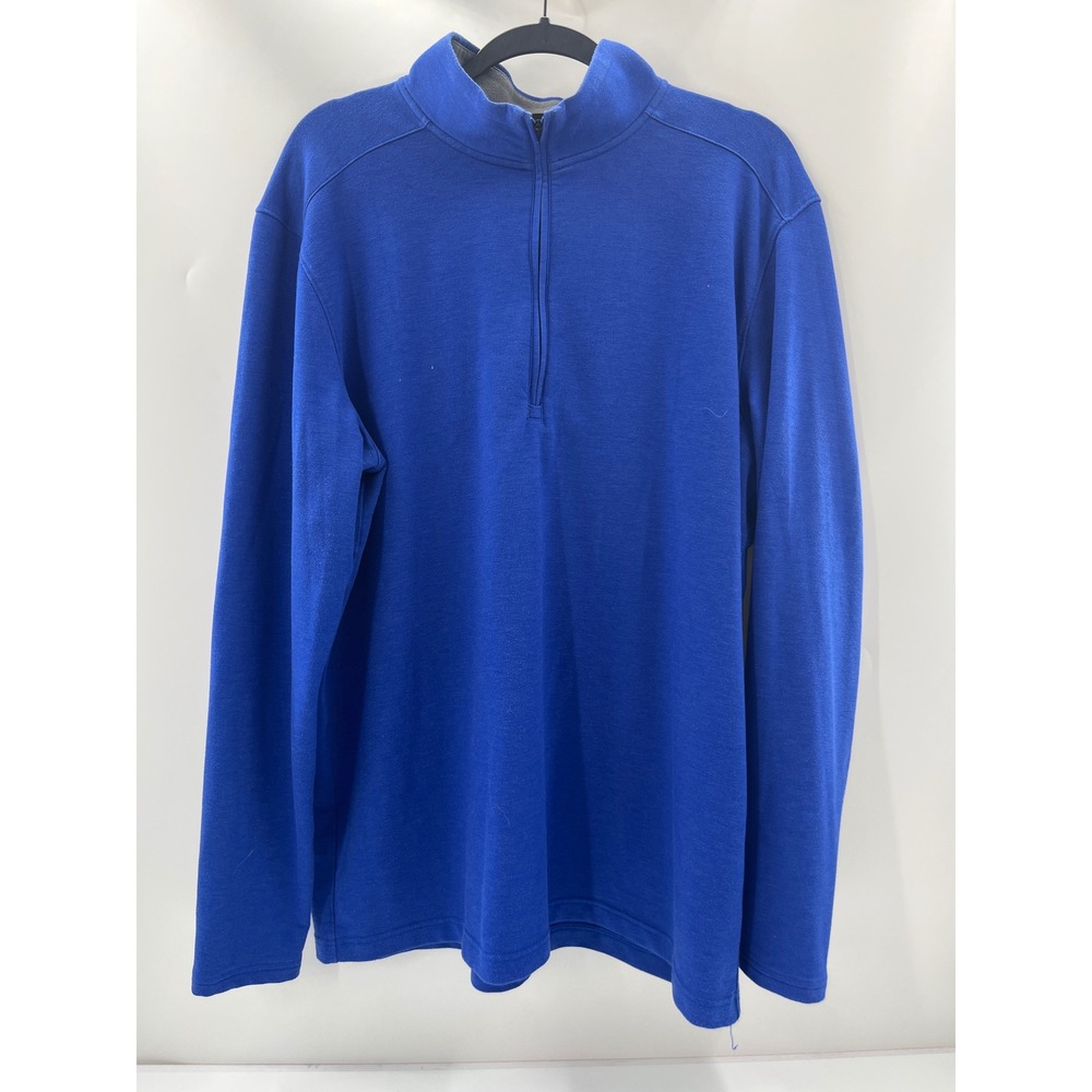 Under Armour Golf ColdGear Mens XL Royal Blue Quarter Zip Pullover Sweater